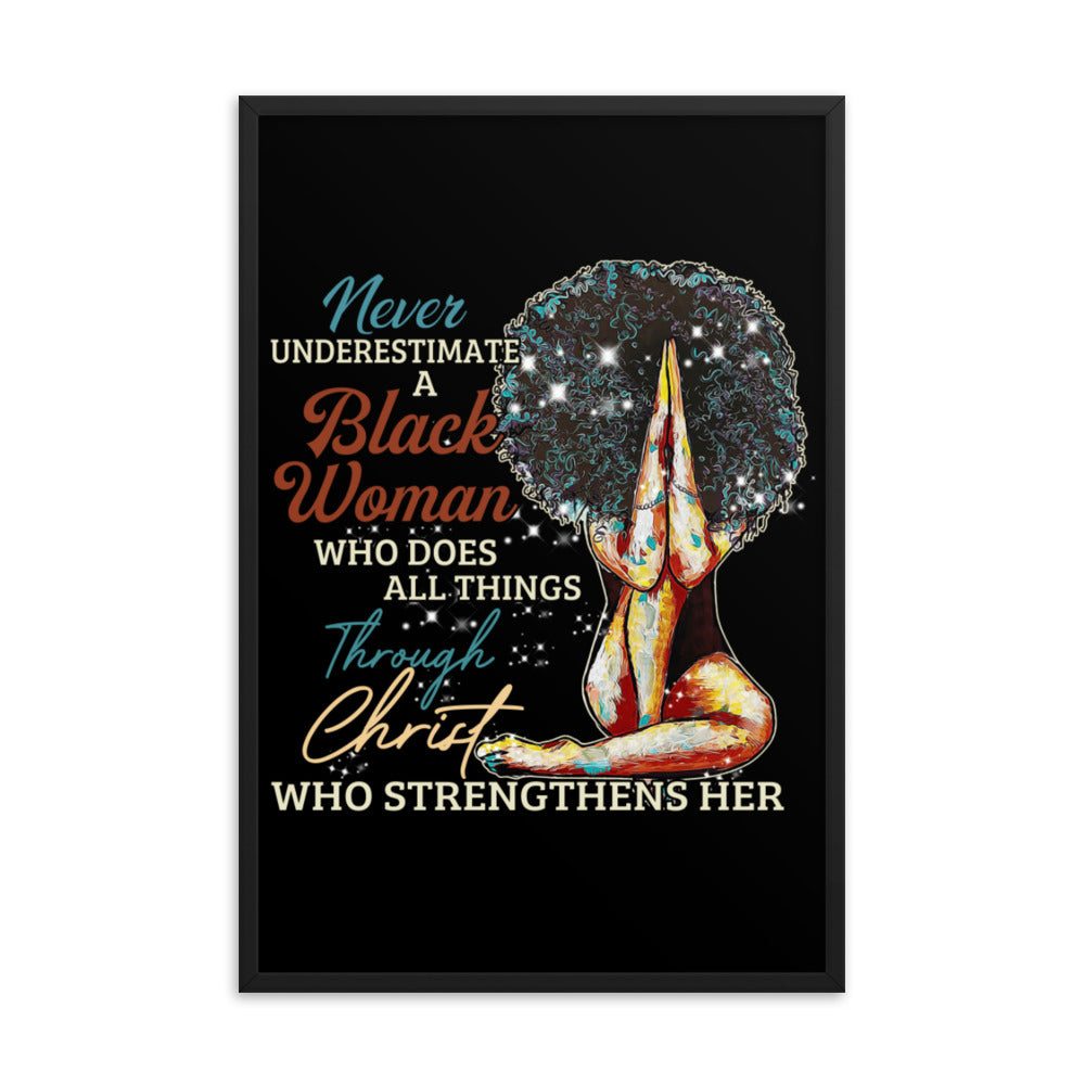 Never Underestimate a Black Women Poster