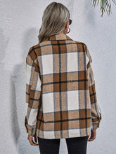 Load image into Gallery viewer, Plaid Button Down Collared Jacket
