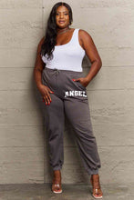 Load image into Gallery viewer, Simply Love Simply Love Full Size Drawstring Angel Graphic Long Sweatpants
