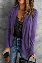 Load image into Gallery viewer, Long Sleeve Ribbed Hem Open Front Longline Cardigan
