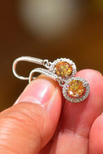 Load image into Gallery viewer, Platinum-Plated 2 Carat Moissanite Drop Earrings
