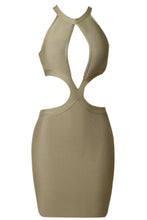 Load image into Gallery viewer, Cutout Grecian Neck Sleeveless Dress

