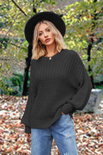 Load image into Gallery viewer, Round Neck Lantern Sleeve Sweater
