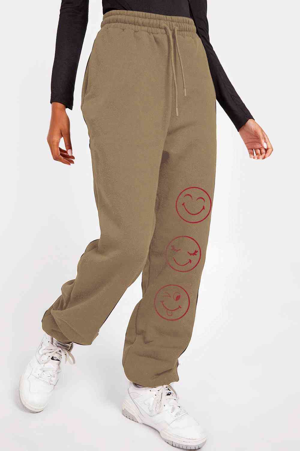 Simply Love Full Size Emoji Graphic Sweatpants