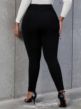 Load image into Gallery viewer, Plus Size Decorative Button Skinny Pants
