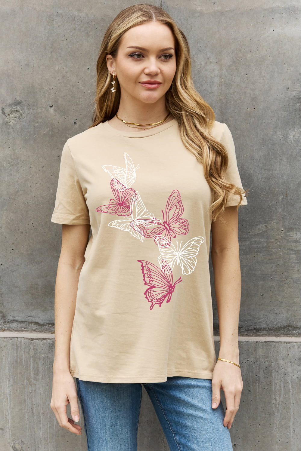 Simply Love Full Size Butterfly Graphic Cotton Tee