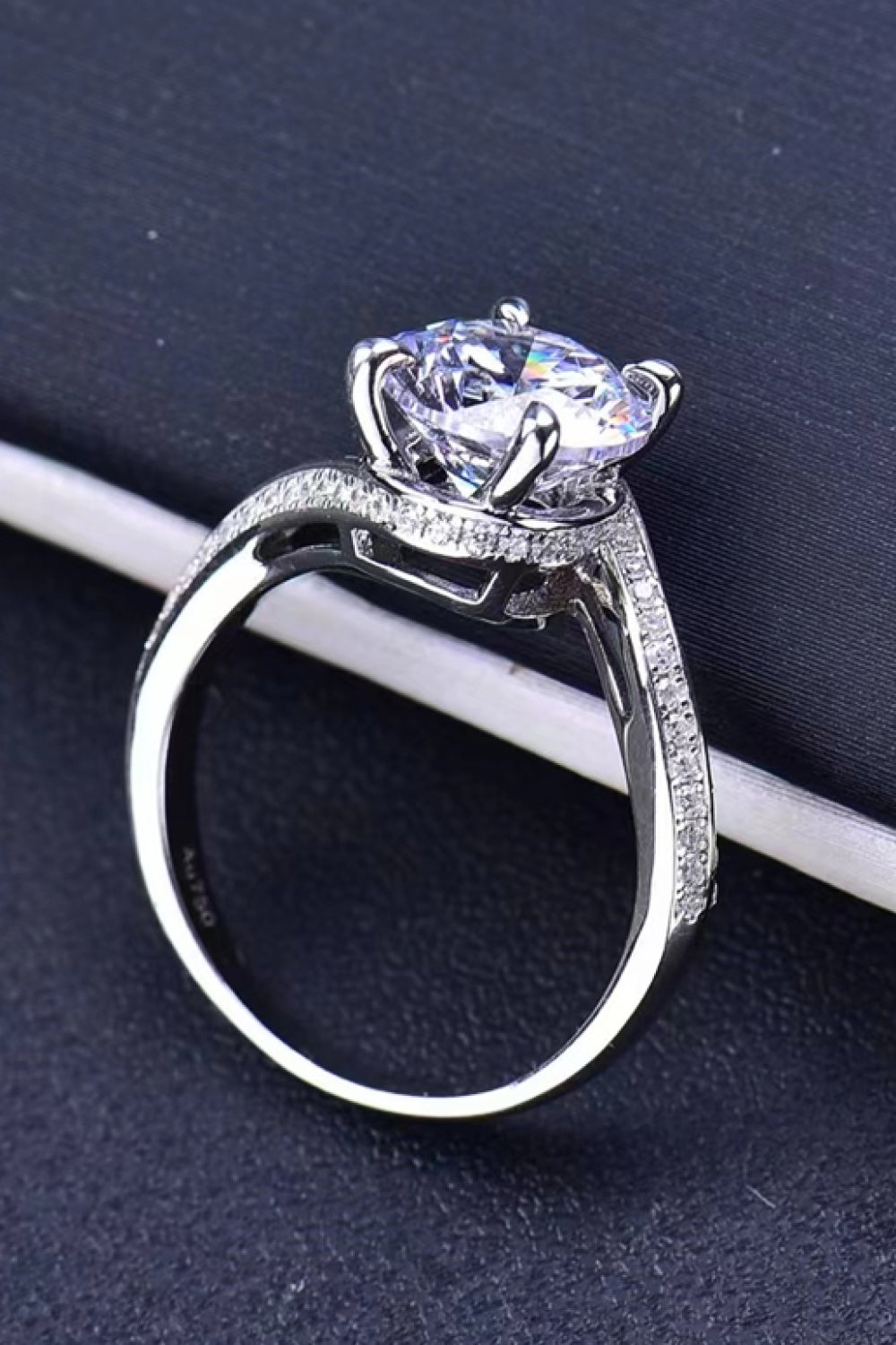 Keep Your Eyes On Me Moissanite Ring