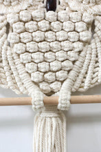 Load image into Gallery viewer, Hand-Woven Owl Macrame Wall Hanging
