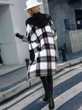 Load image into Gallery viewer, Plaid Button Down Hooded Jacket
