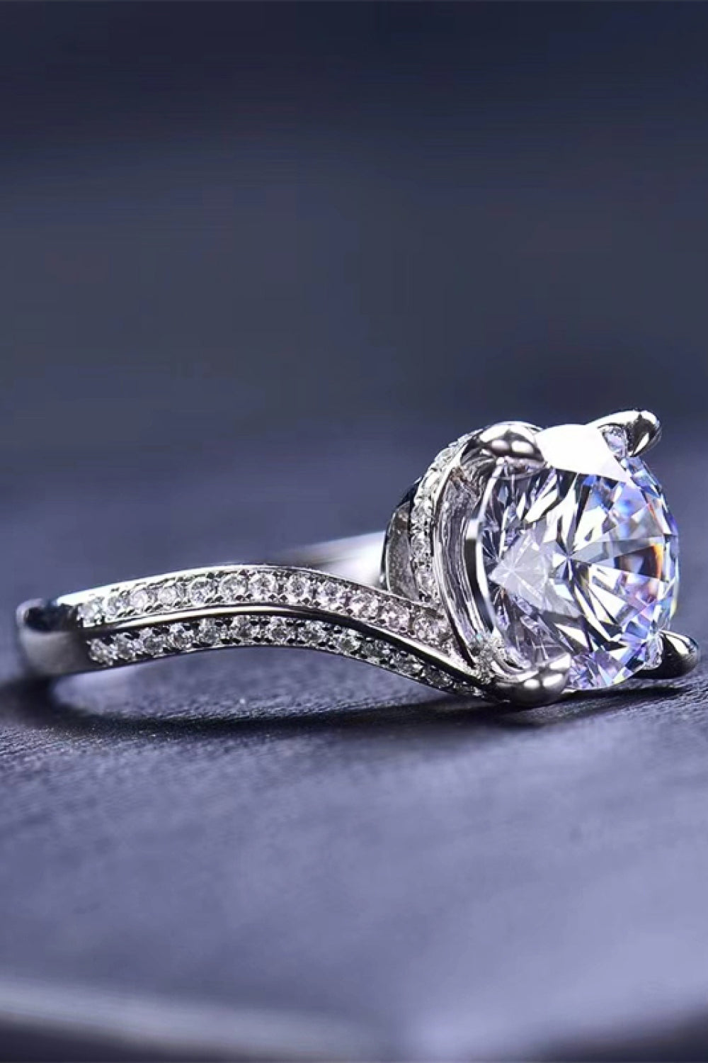 Keep Your Eyes On Me Moissanite Ring