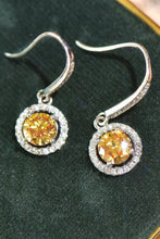 Load image into Gallery viewer, Platinum-Plated 2 Carat Moissanite Drop Earrings
