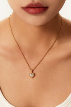 Load image into Gallery viewer, Inlaid Zircon Heart Pendant Necklace
