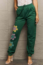 Load image into Gallery viewer, Simply Love Simply Love Full Size Drawstring Flower Graphic Long Sweatpants
