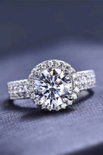 Load image into Gallery viewer, Four-Prong Moissanite Round Ring
