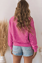 Load image into Gallery viewer, Wreath Sequin Round Neck Long Sleeve Sweatshirt
