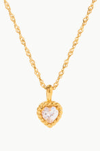 Load image into Gallery viewer, Inlaid Zircon Heart Pendant Necklace
