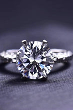 Load image into Gallery viewer, Forever Love Side Stone Moissanite Ring
