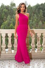 Load image into Gallery viewer, One-Shoulder Sleeveless Maxi Dress
