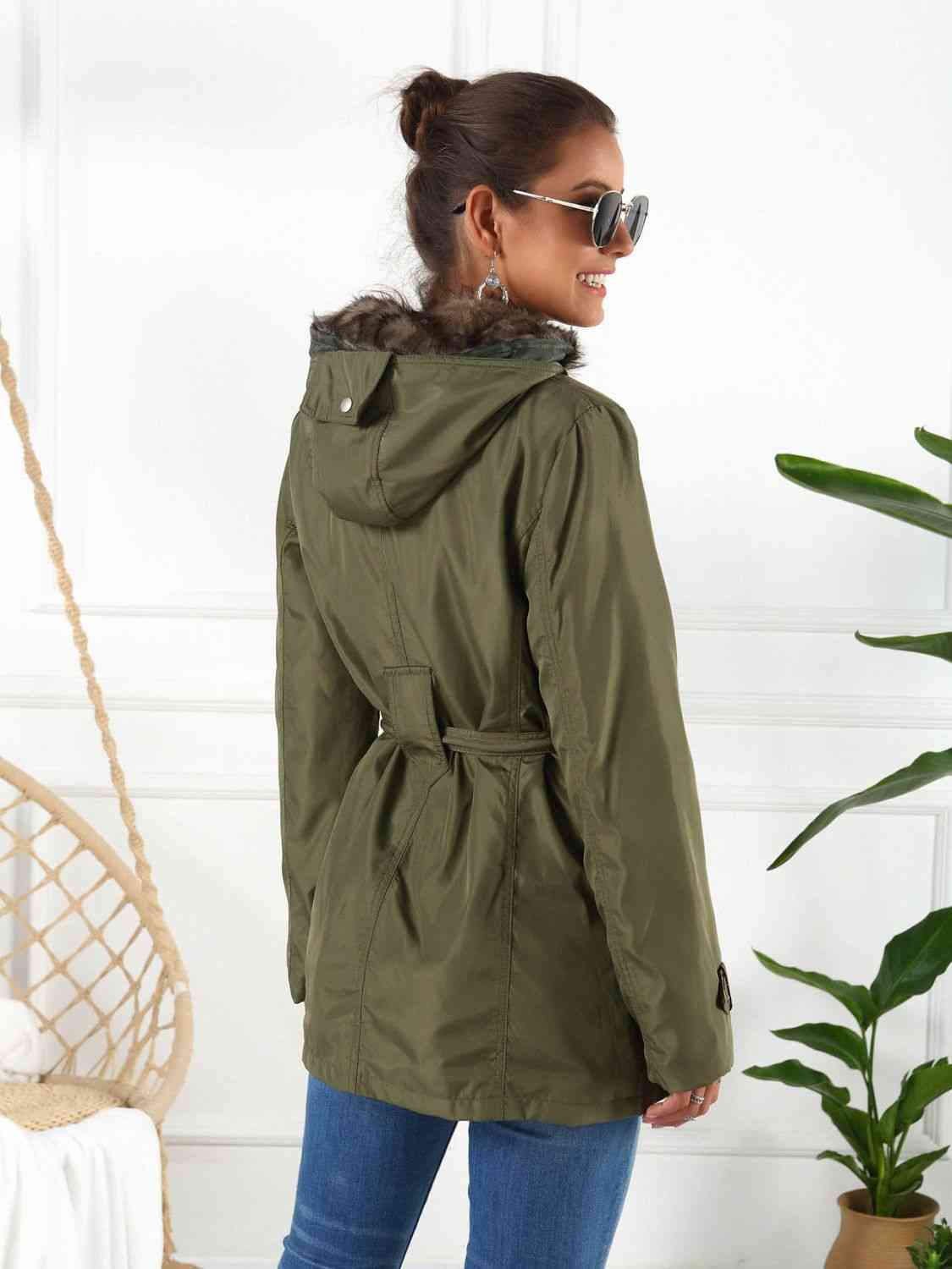 Full Size Hooded Jacket with Detachable Liner (Three-Way Wear)