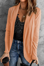 Load image into Gallery viewer, Long Sleeve Ribbed Hem Open Front Longline Cardigan
