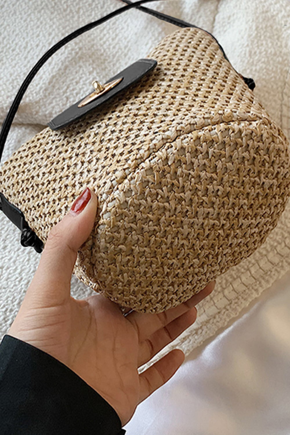 Straw Bucket Bag