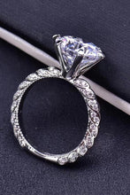 Load image into Gallery viewer, Forever Love Side Stone Moissanite Ring
