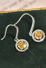 Load image into Gallery viewer, Platinum-Plated 2 Carat Moissanite Drop Earrings
