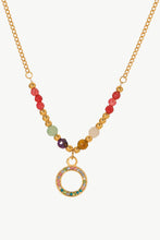 Load image into Gallery viewer, 18K Gold-Plated Hoop Pendant Necklace
