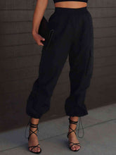 Load image into Gallery viewer, High Waist Drawstring Pants with Pockets
