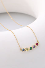 Load image into Gallery viewer, 925 Sterling Silver Rainbow Cubic Zirconia Necklace

