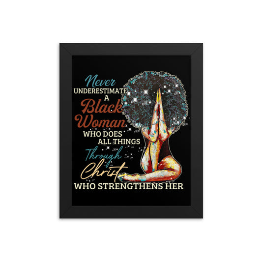 Never Underestimate a Black Women Poster
