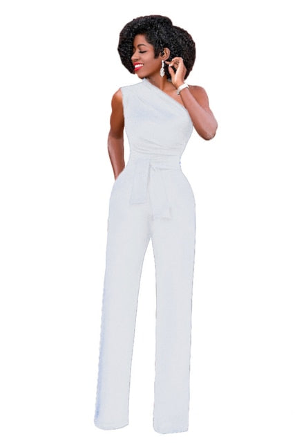 One Shoulder Jumpsuit