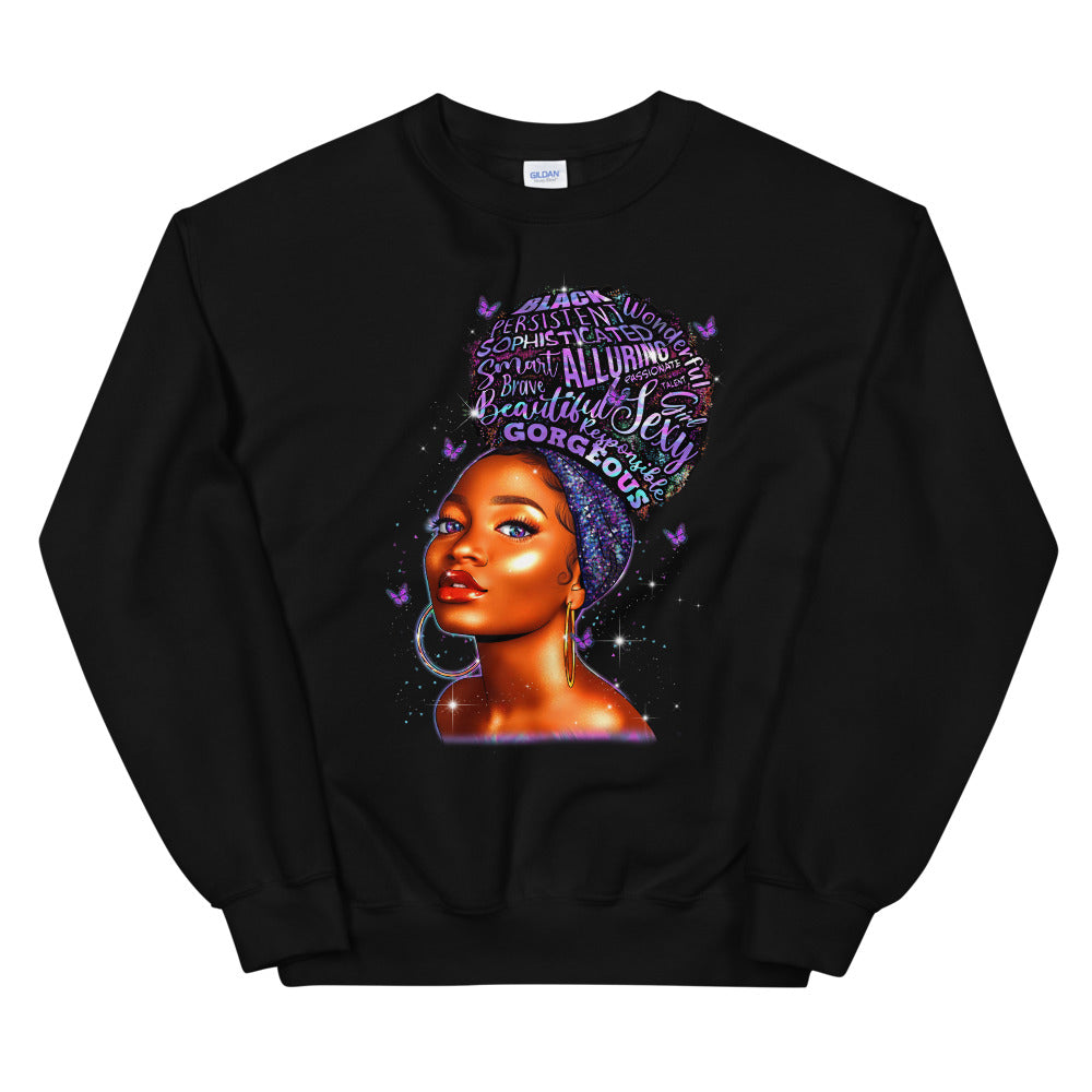 Purple Hoops & High Puffs Sweatshirt