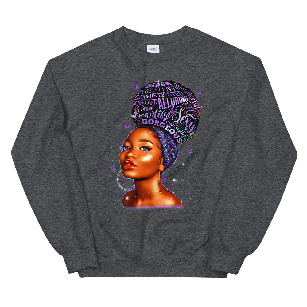 Purple Hoops & High Puffs Sweatshirt