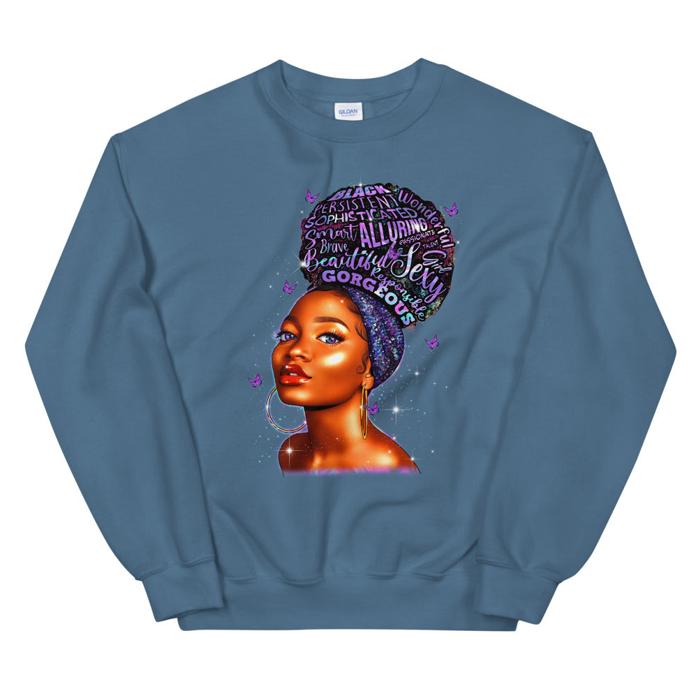 Purple Hoops & High Puffs Sweatshirt