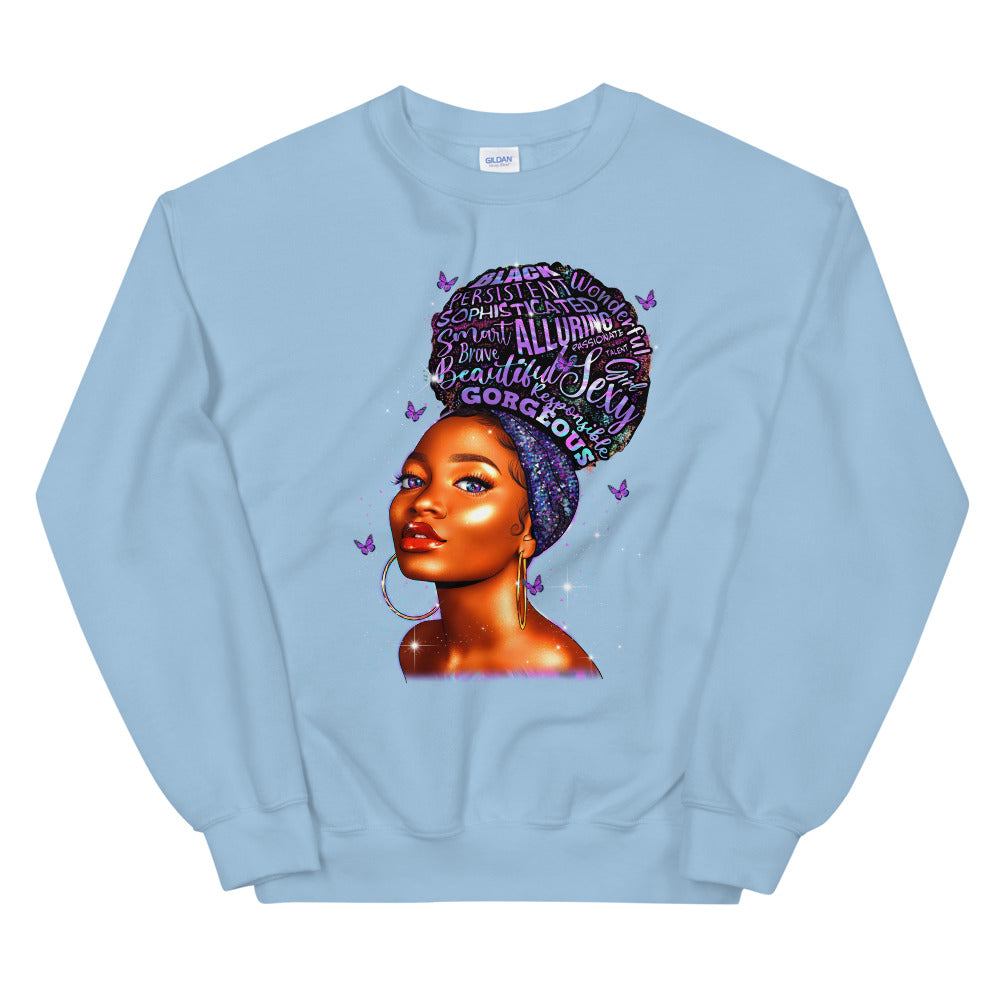 Purple Hoops & High Puffs Sweatshirt