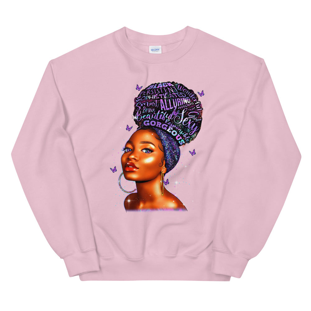 Purple Hoops & High Puffs Sweatshirt