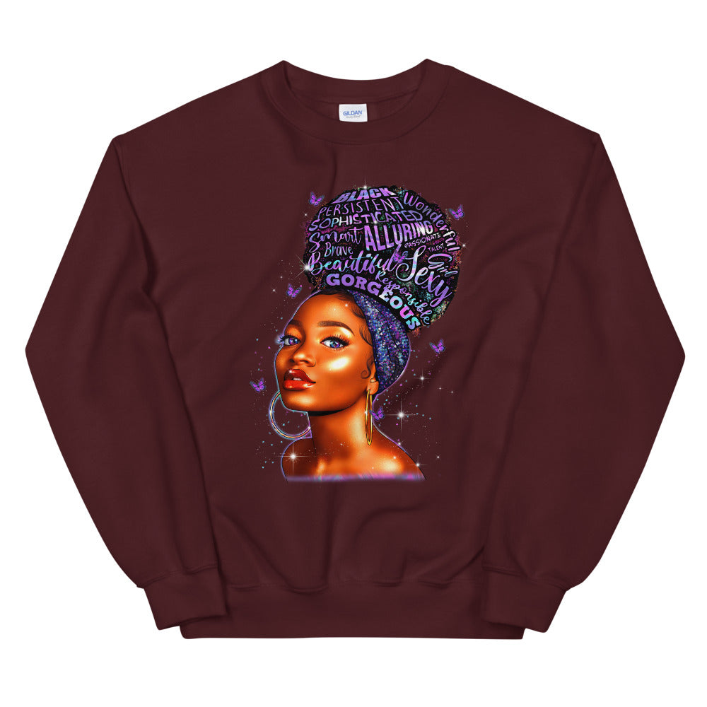 Purple Hoops & High Puffs Sweatshirt