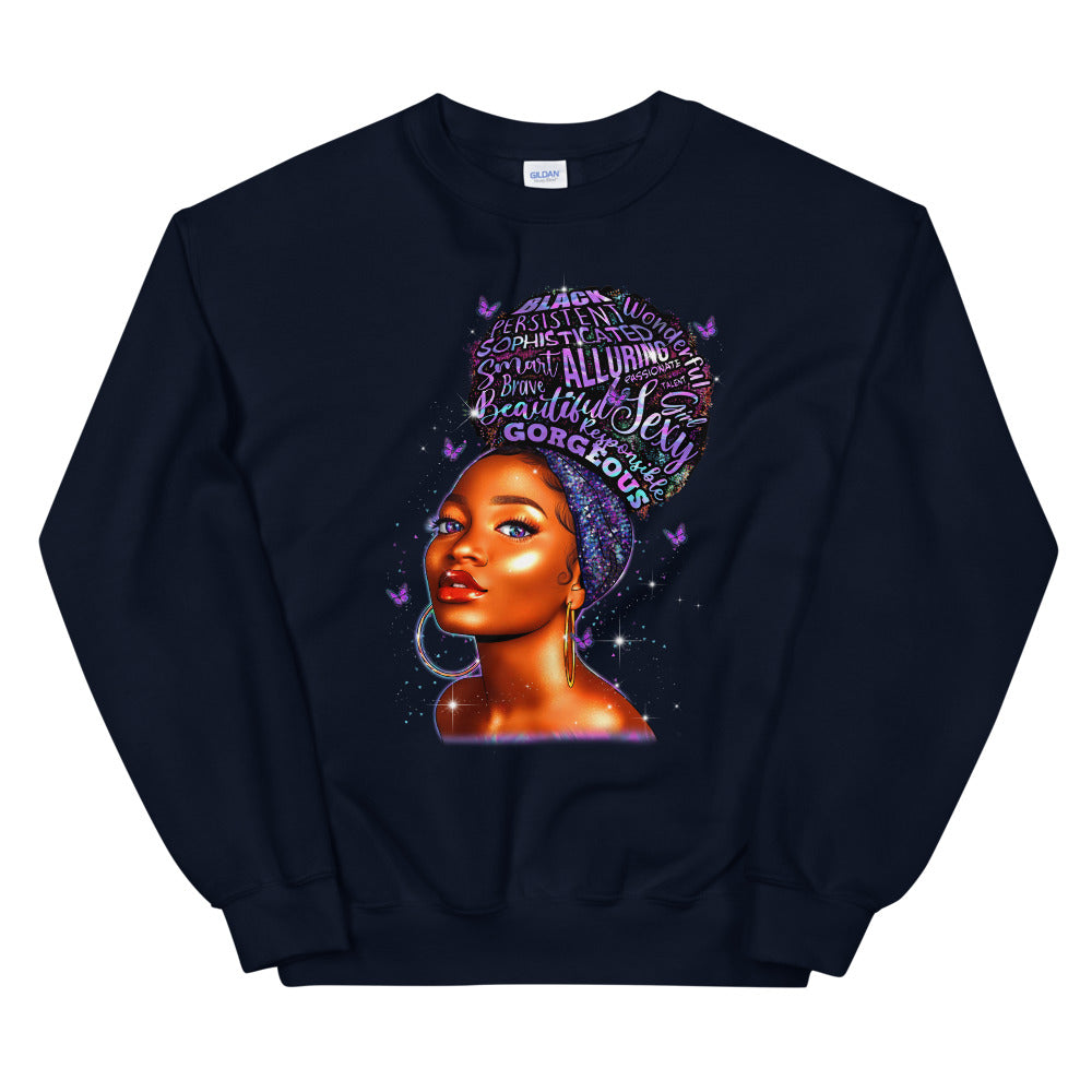 Purple Hoops & High Puffs Sweatshirt