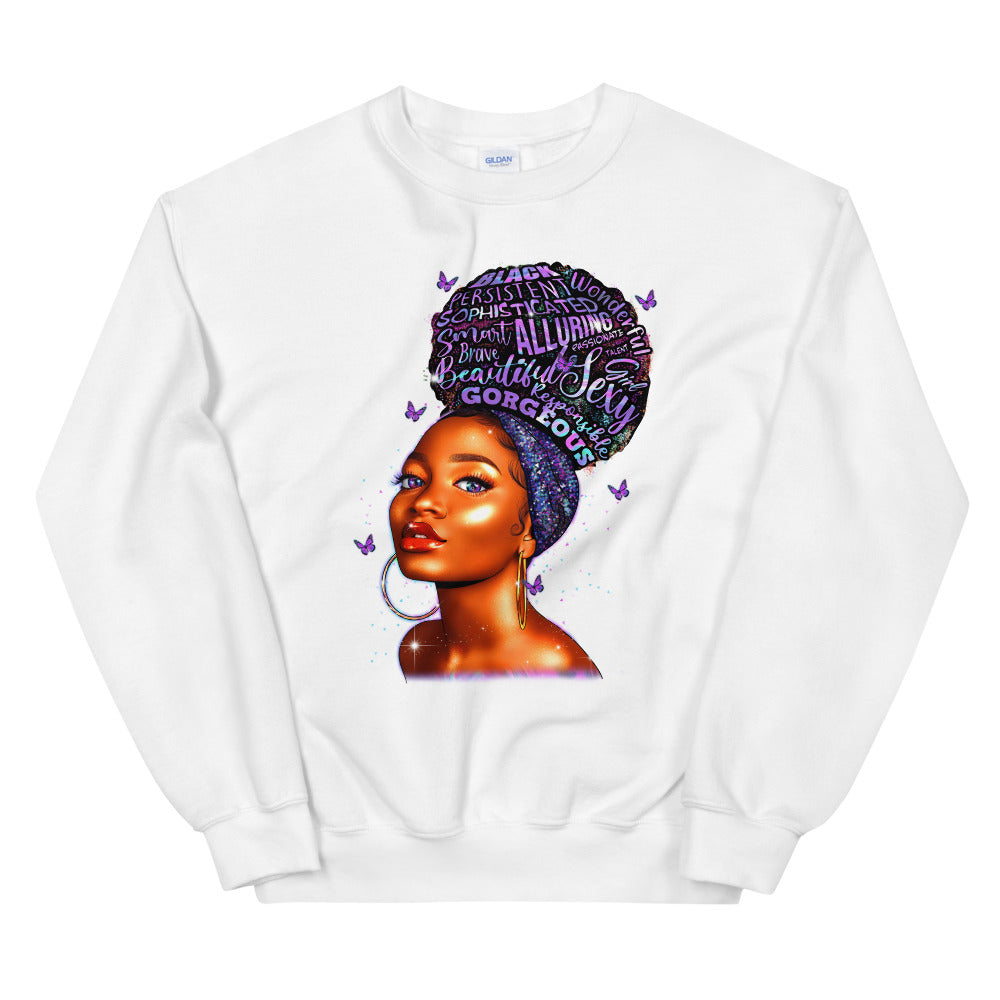 Purple Hoops & High Puffs Sweatshirt