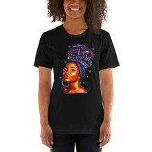 Load image into Gallery viewer, Purple Hoops &amp; High Puffs T-Shirt
