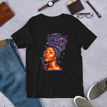 Load image into Gallery viewer, Purple Hoops &amp; High Puffs T-Shirt
