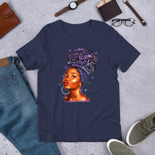 Load image into Gallery viewer, Purple Hoops &amp; High Puffs T-Shirt
